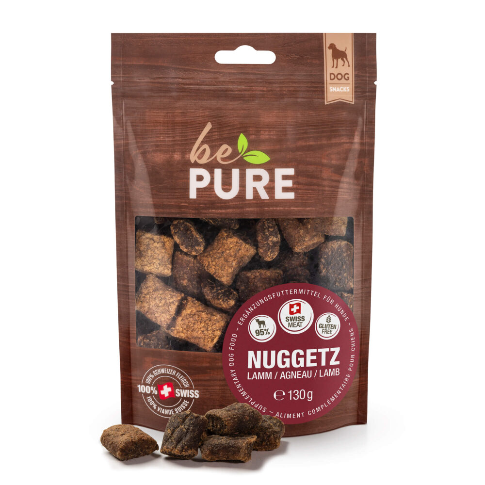 bePure Nuggetz Lamm Snack für Hunde