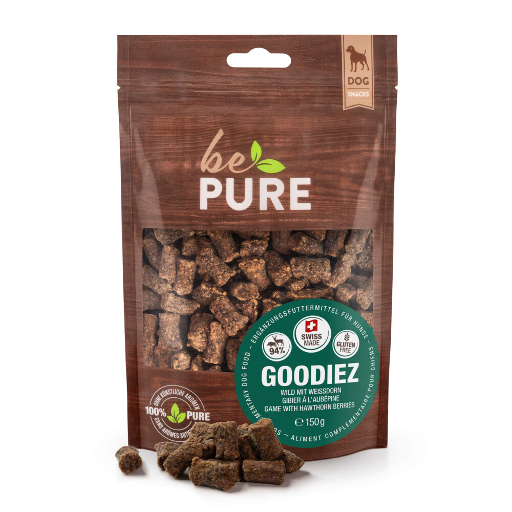 bePure Goodiez Wild und Weissdorn Snack für Hunde