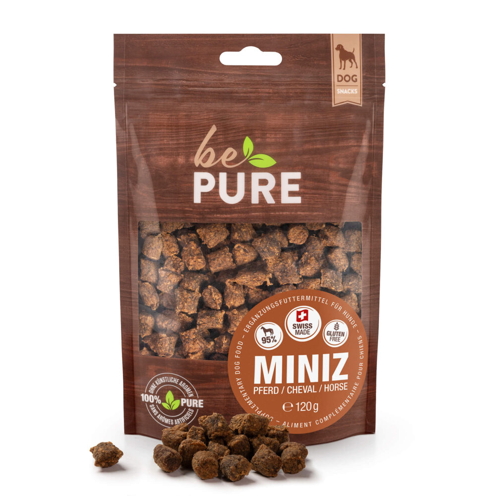 bePure Miniz Pferd Snack für Hunde