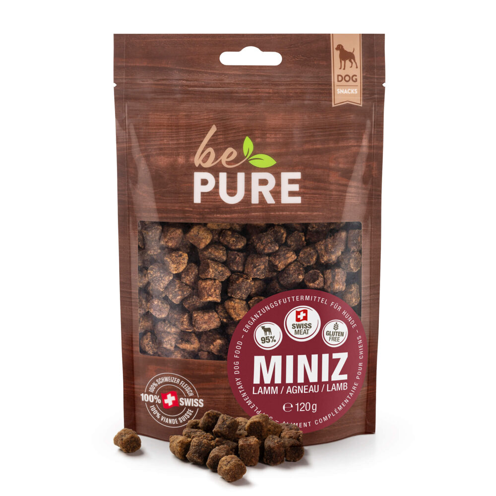 bePure Miniz Lamm Snack für Hunde