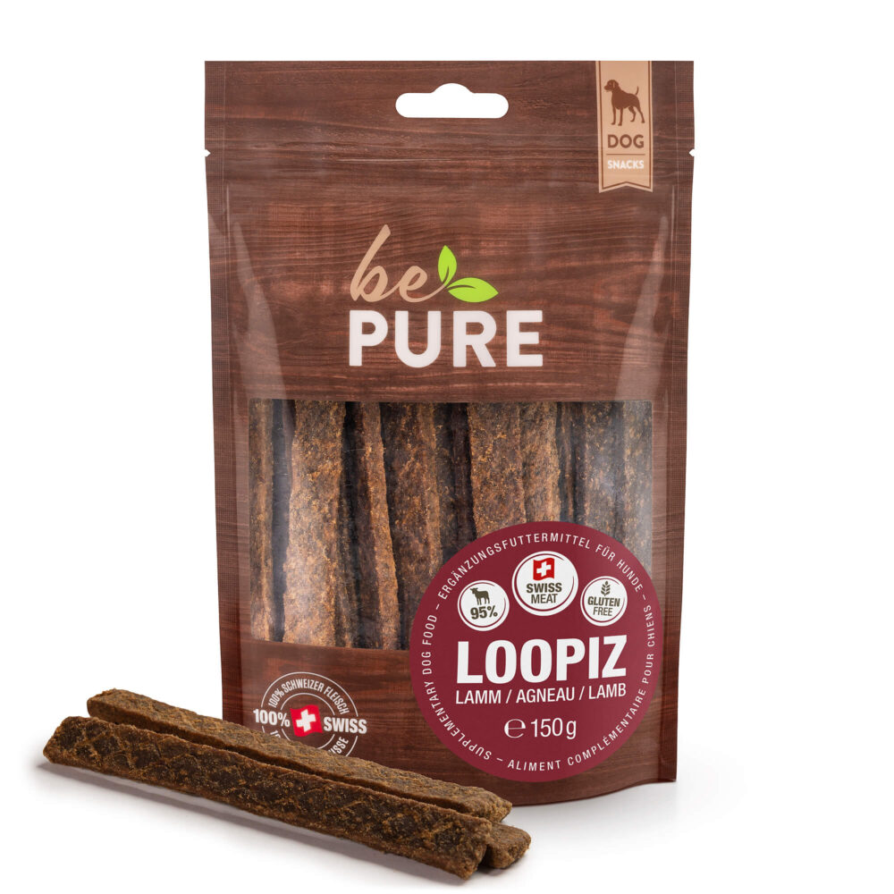 bePure Loopiz Lamm Snack für Hunde