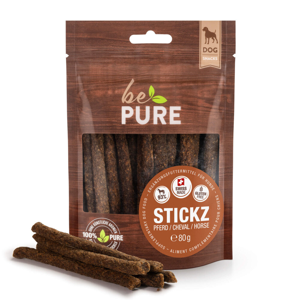 bePure Stickz Pferd Snack für Hunde