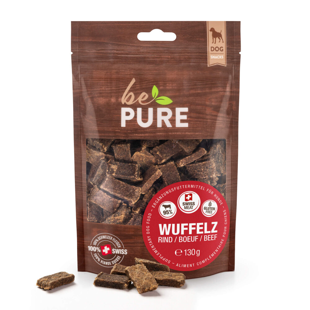 bePure Wuffelz Rind Snack für Hunde