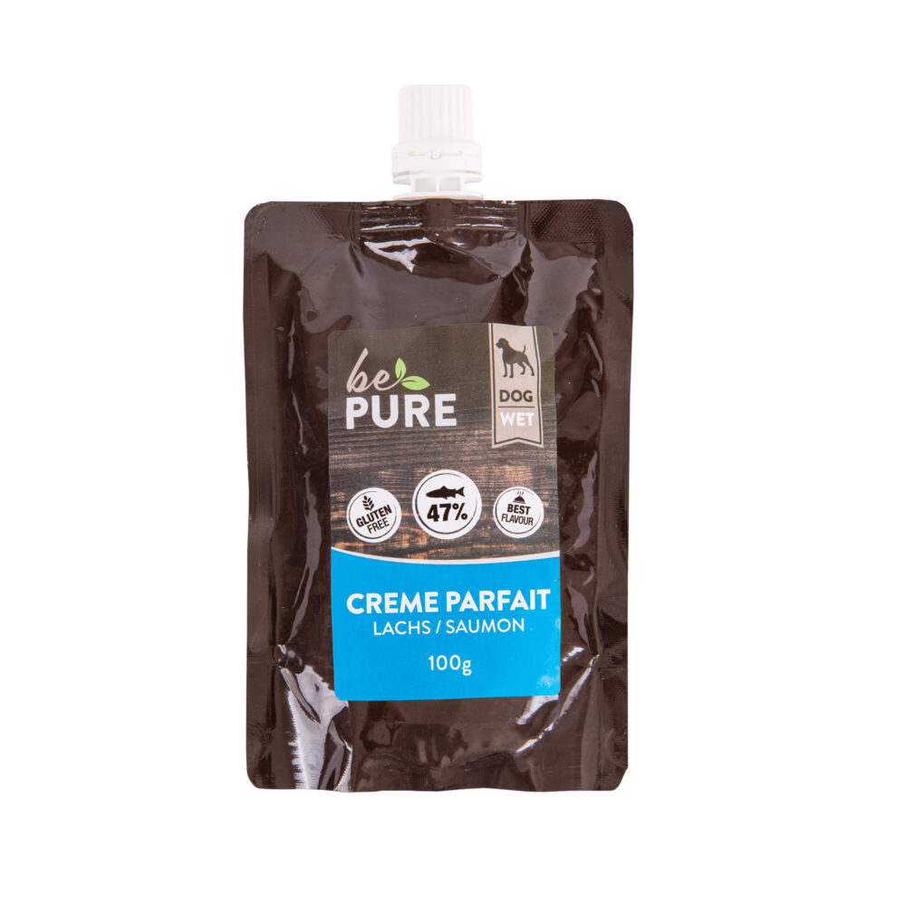 bePure Crème Parfait Lachs Snack für Hunde
