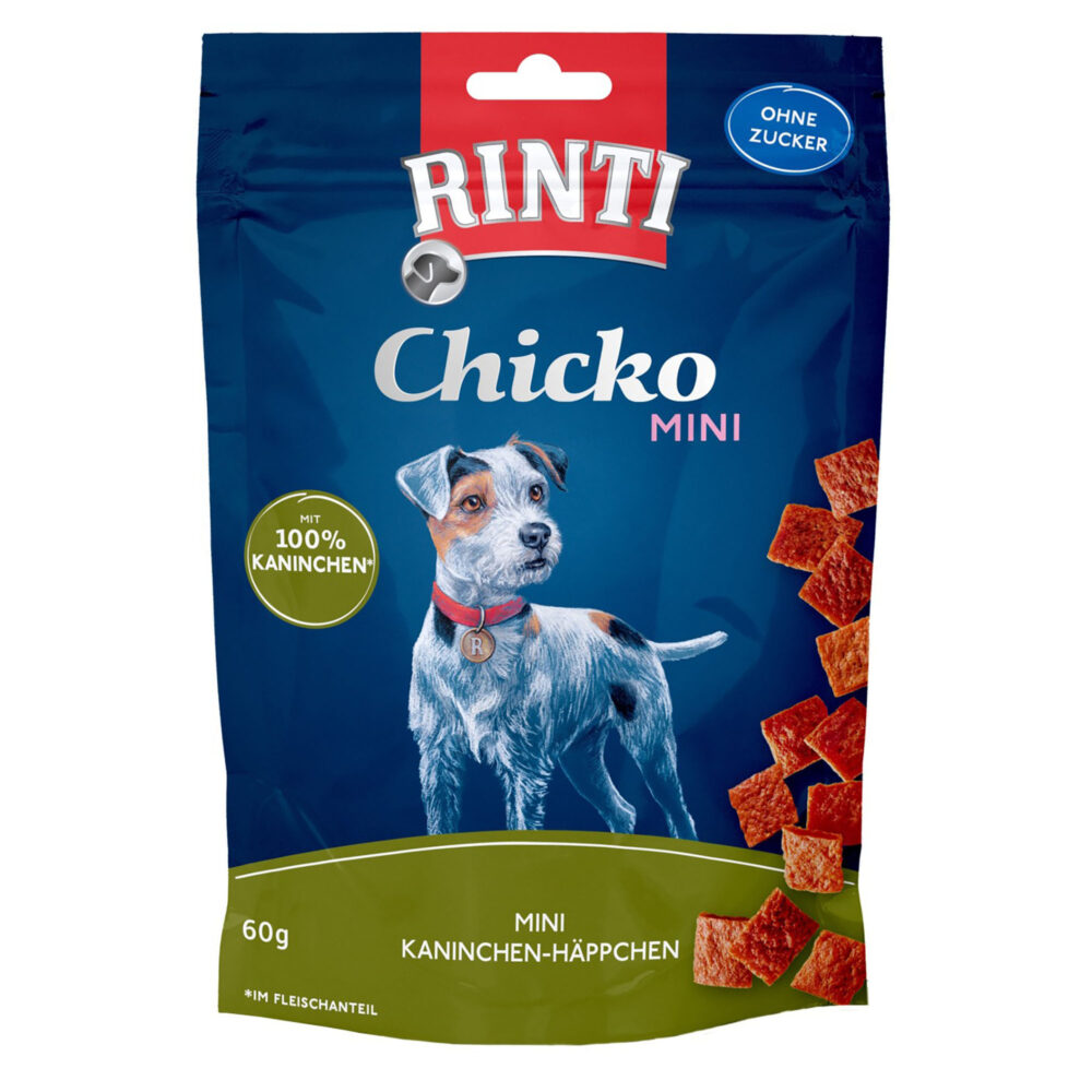 Rinti Chicko Mini Kaninchen-Häppchen Hund für Hunde