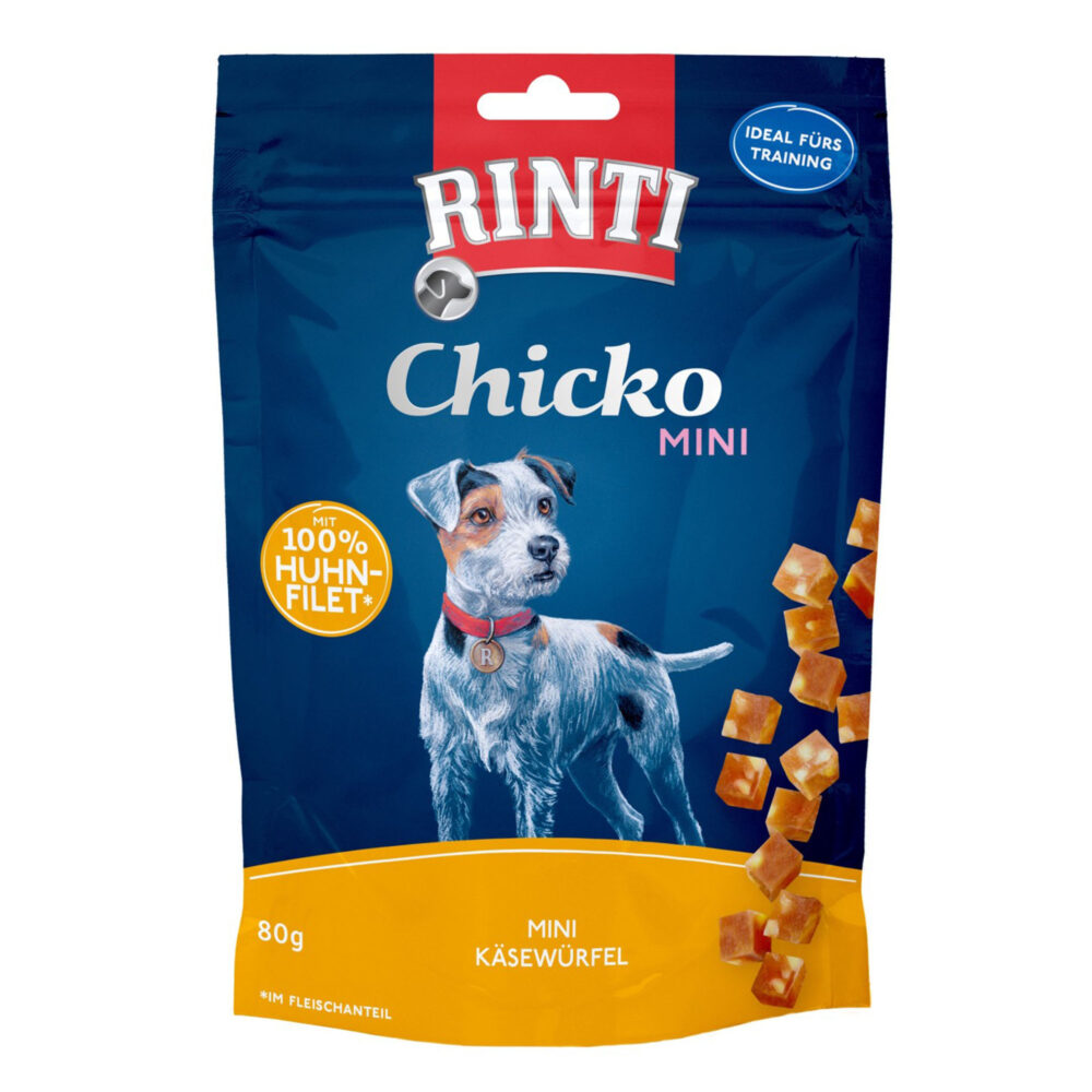 Rinti Chicko Mini Käsewürfel Hund für Hunde