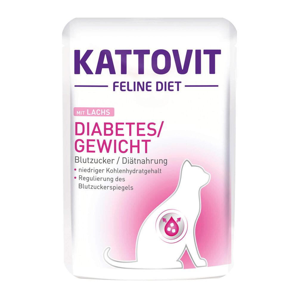 Kattovit Diabetes und Gewicht Nassfutter für Katzen
