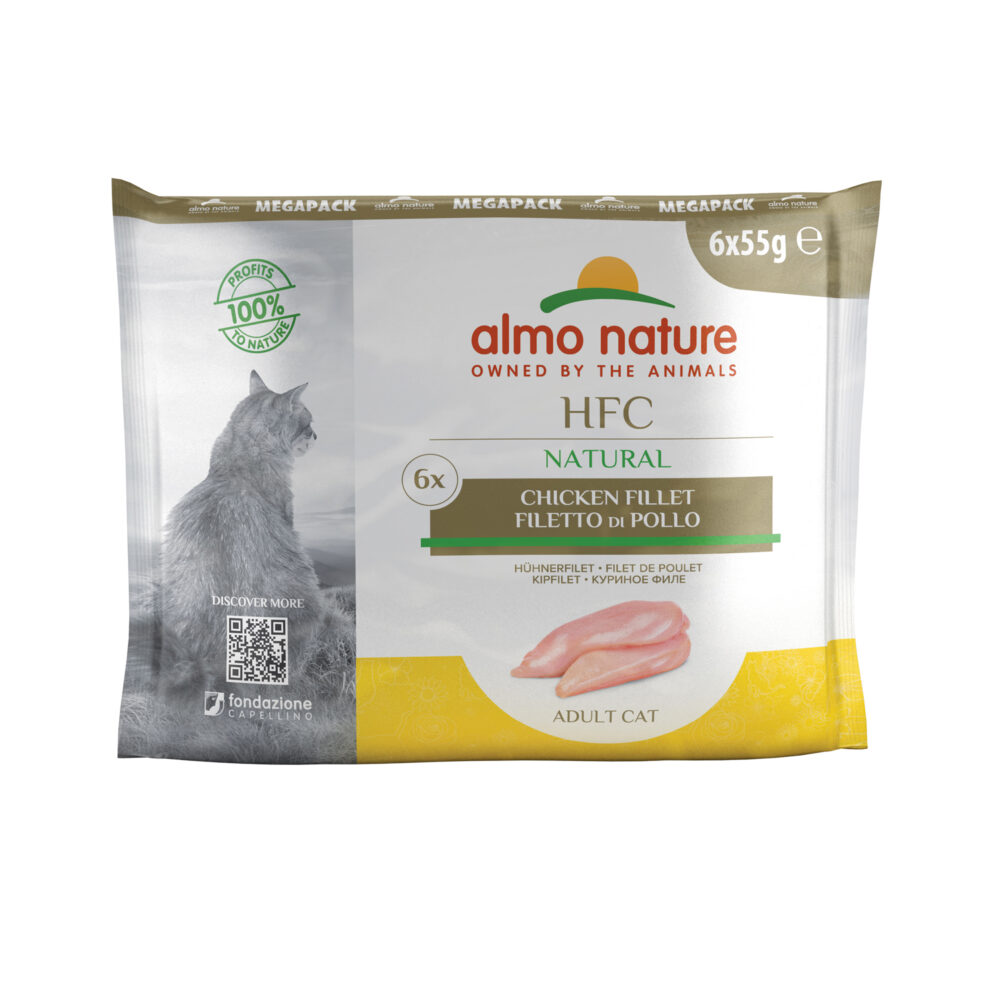 Almo Nature HFC Natural Cat Mega Pack Hühnerfilet Nassfutter für Katzen