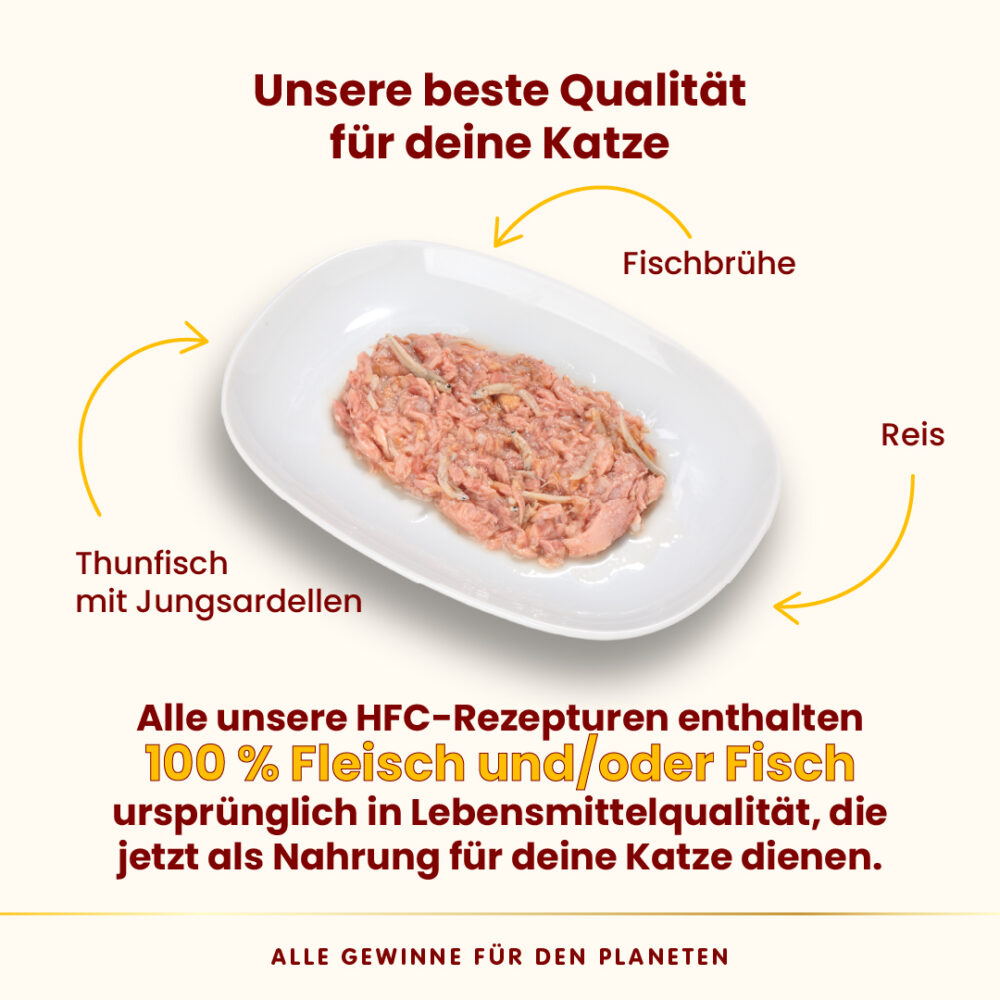 Almo Nature HFC Natural Cat Thunfisch mit Jungsardellen Nassfutter für Katzen