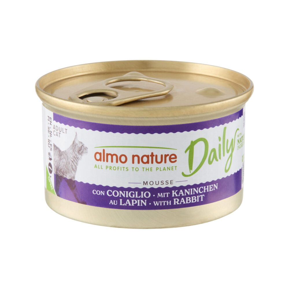 Almo Nature Daily Cat Mousse mit Kaninchen Nassfutter für Katzen