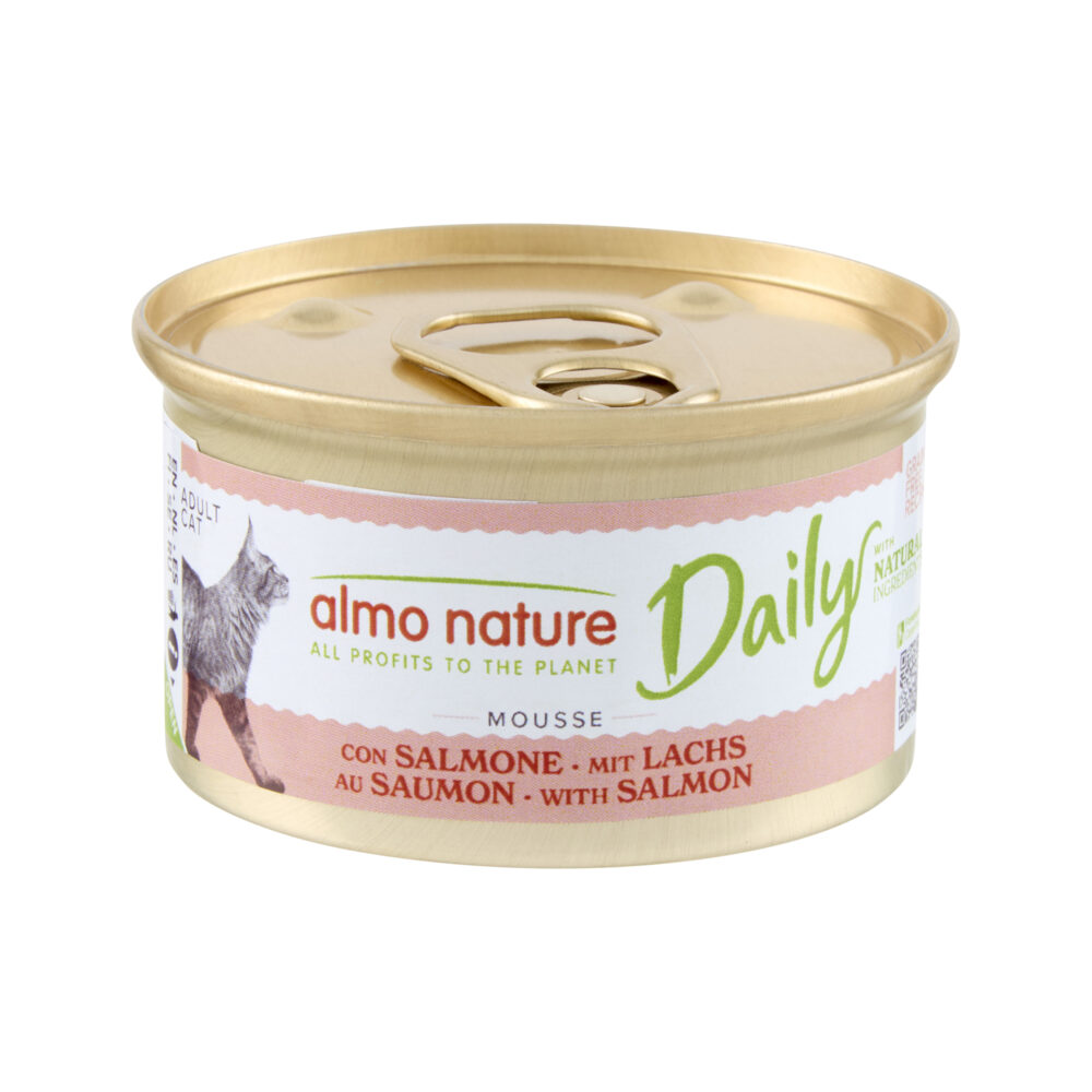Almo Nature Daily Cat Mousse mit Lachs Nassfutter für Katzen