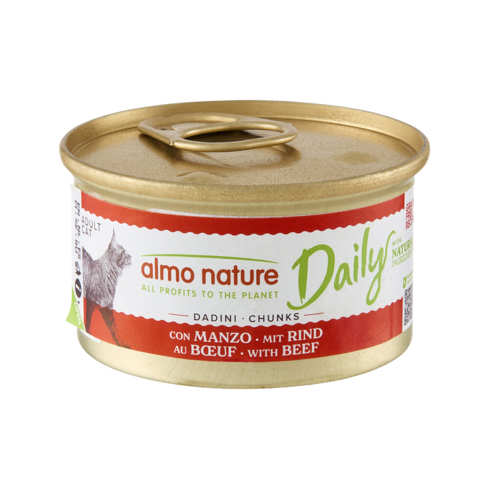 Almo Nature Daily Cat Häppchen mit Rind Nassfutter für Katzen