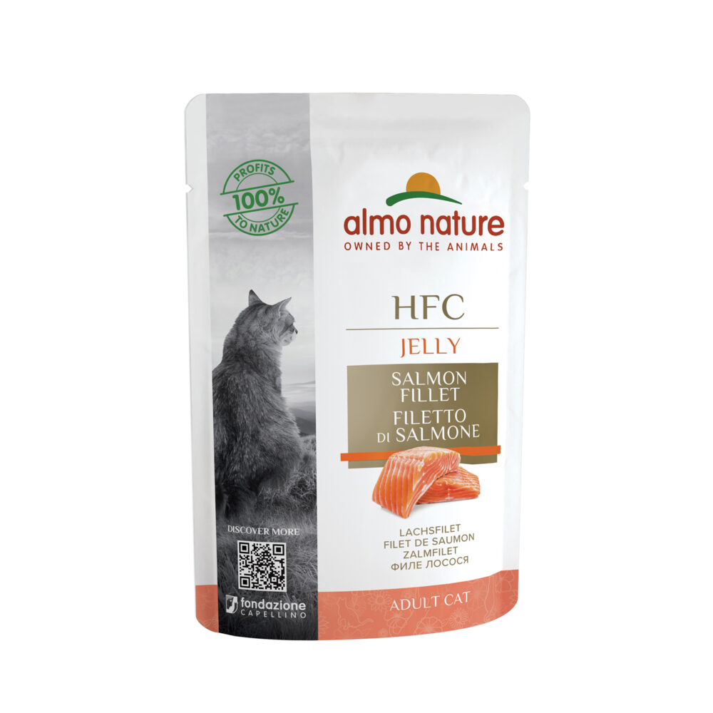Almo Nature HFC Jelly Cat Lachsfilet Nassfutter für Katzen