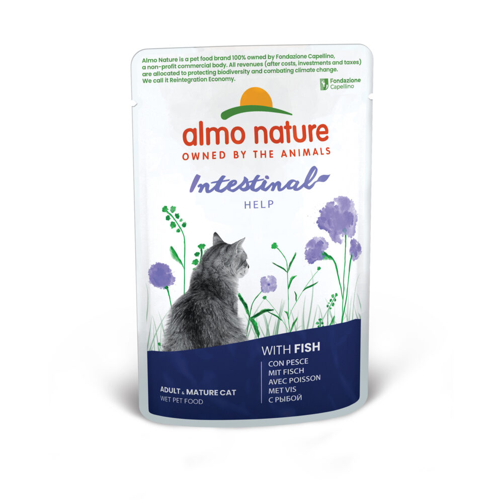 Almo Nature Intestinal Help mit Fisch Nassfutter für Katzen