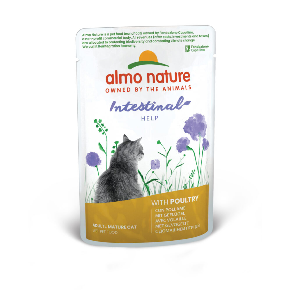 Almo Nature Intestinal Help mit Geflügel Nassfutter für Katzen