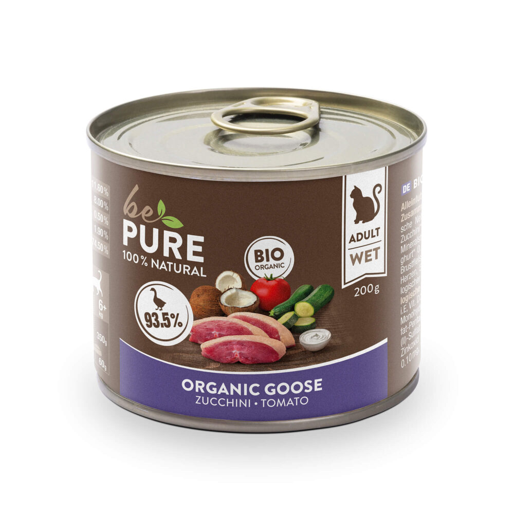 bePure Organic Goose Nassfutter für Katzen
