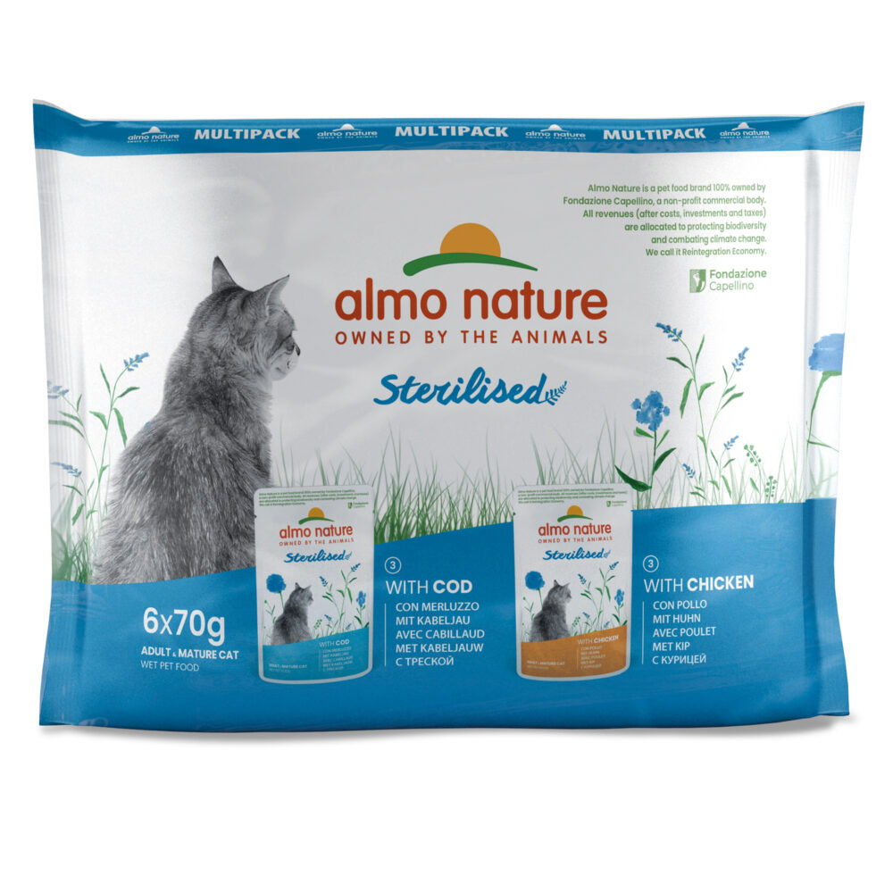 Almo Nature Sterilised Multipack für Katzen