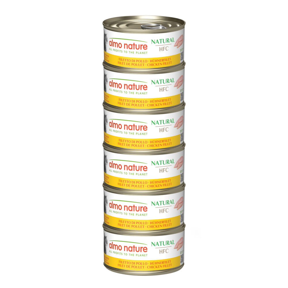 Almo Nature Multipack mit Hühnerfilet Nassfutter für Katzen