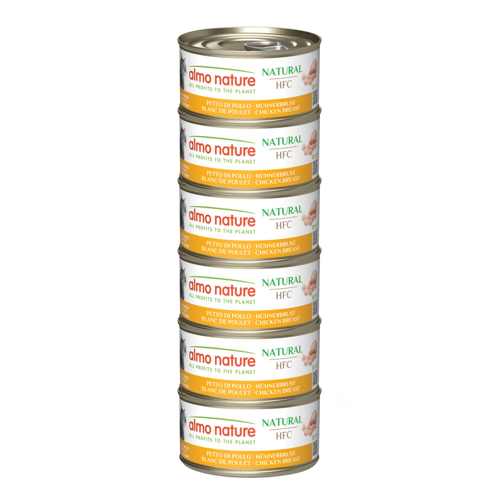 Almo Nature Multipack mit Hühnerbrust Nassfutter für Katzen