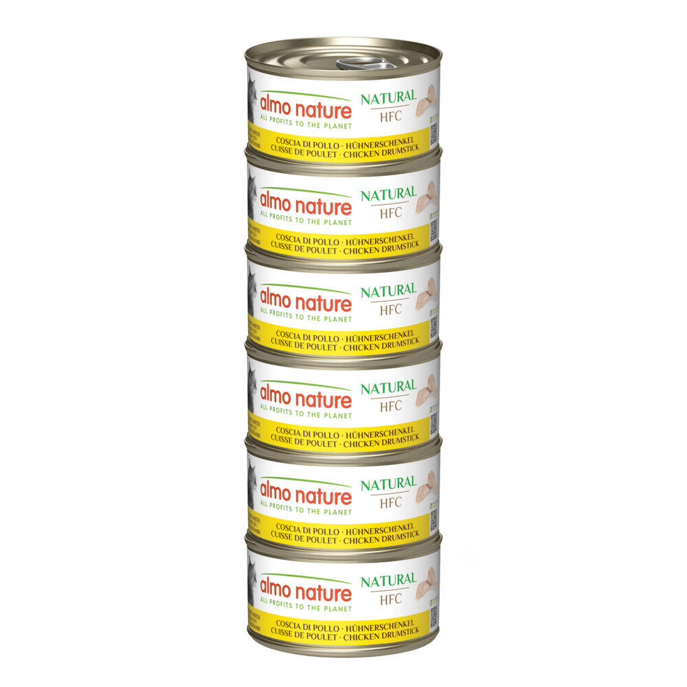 Almo Nature Multipack mit Hühnerschenkel Nassfutter für Katzen