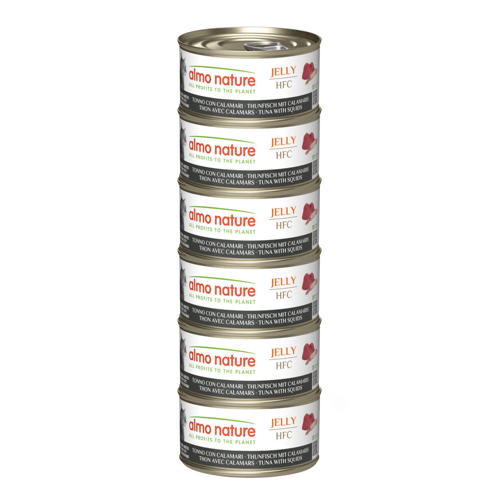 Almo Nature Multipack mit Thunfisch und Calamaris Nassfutter für Katzen