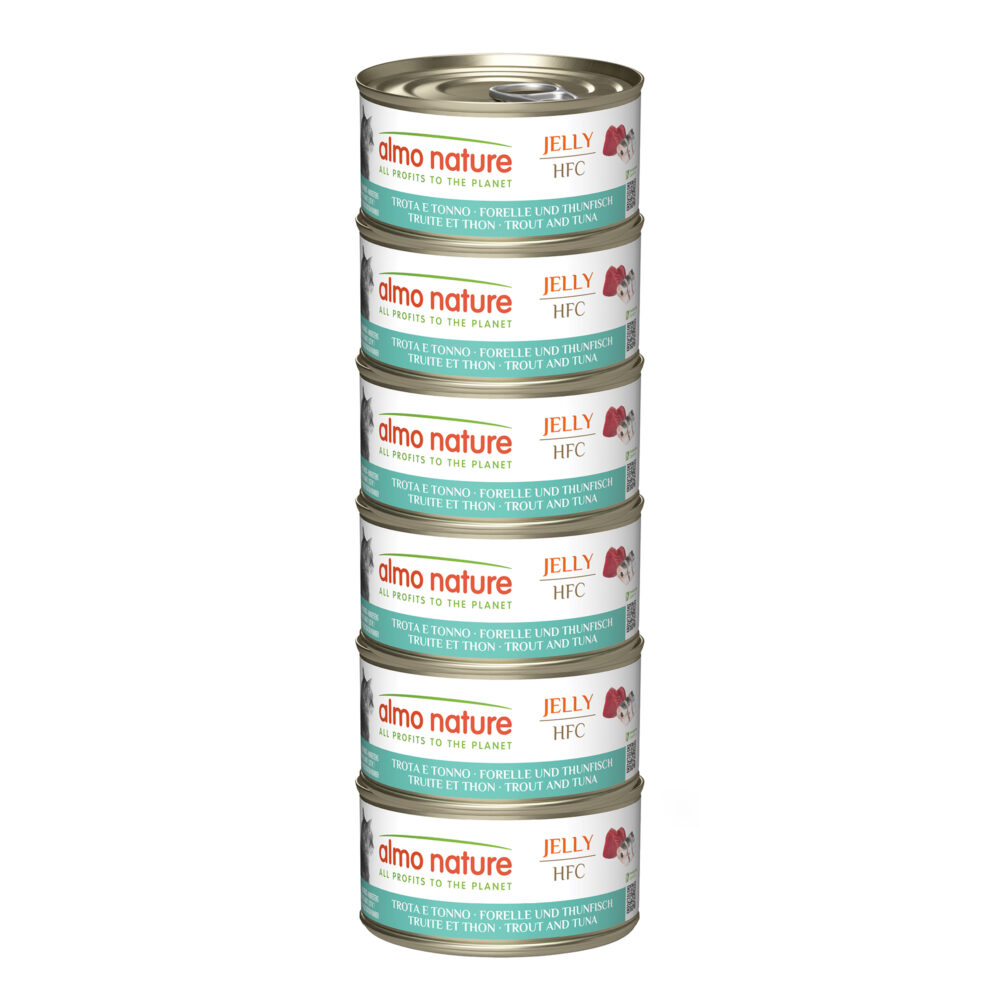 Almo Nature Multipack mit Forellen und Thunfisch Nassfutter für Katzen