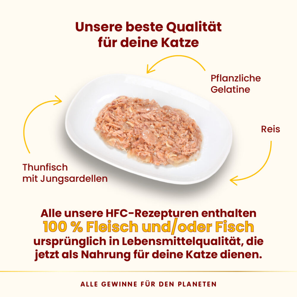 Almo Nature HFC Jelly Thunfisch mit Jungsardellen Nassfutter für Katzen