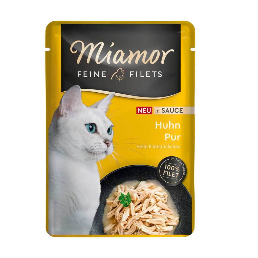 Miamor Feine Filets in Sauce Huhn Pur Nassfutter für Katzen