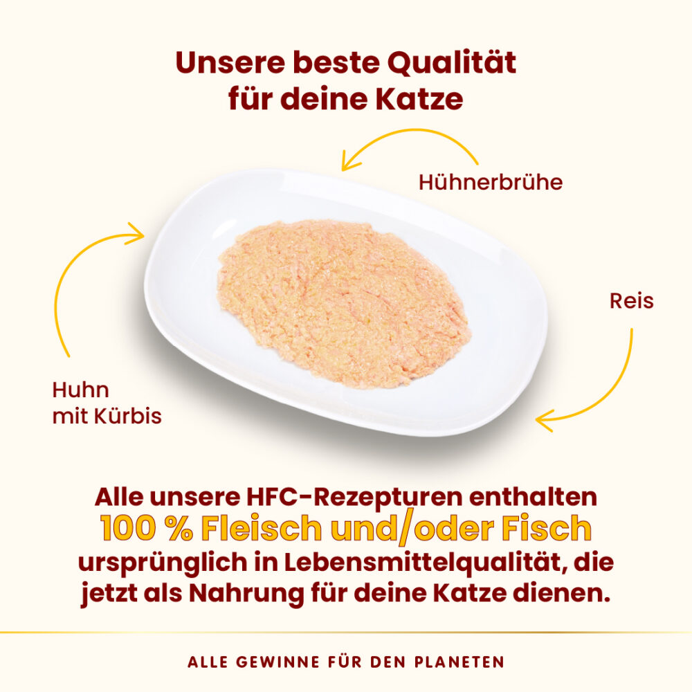 Almo Nature HFC Mousse Huhn mit Kürbis Nassfutter für Katzen