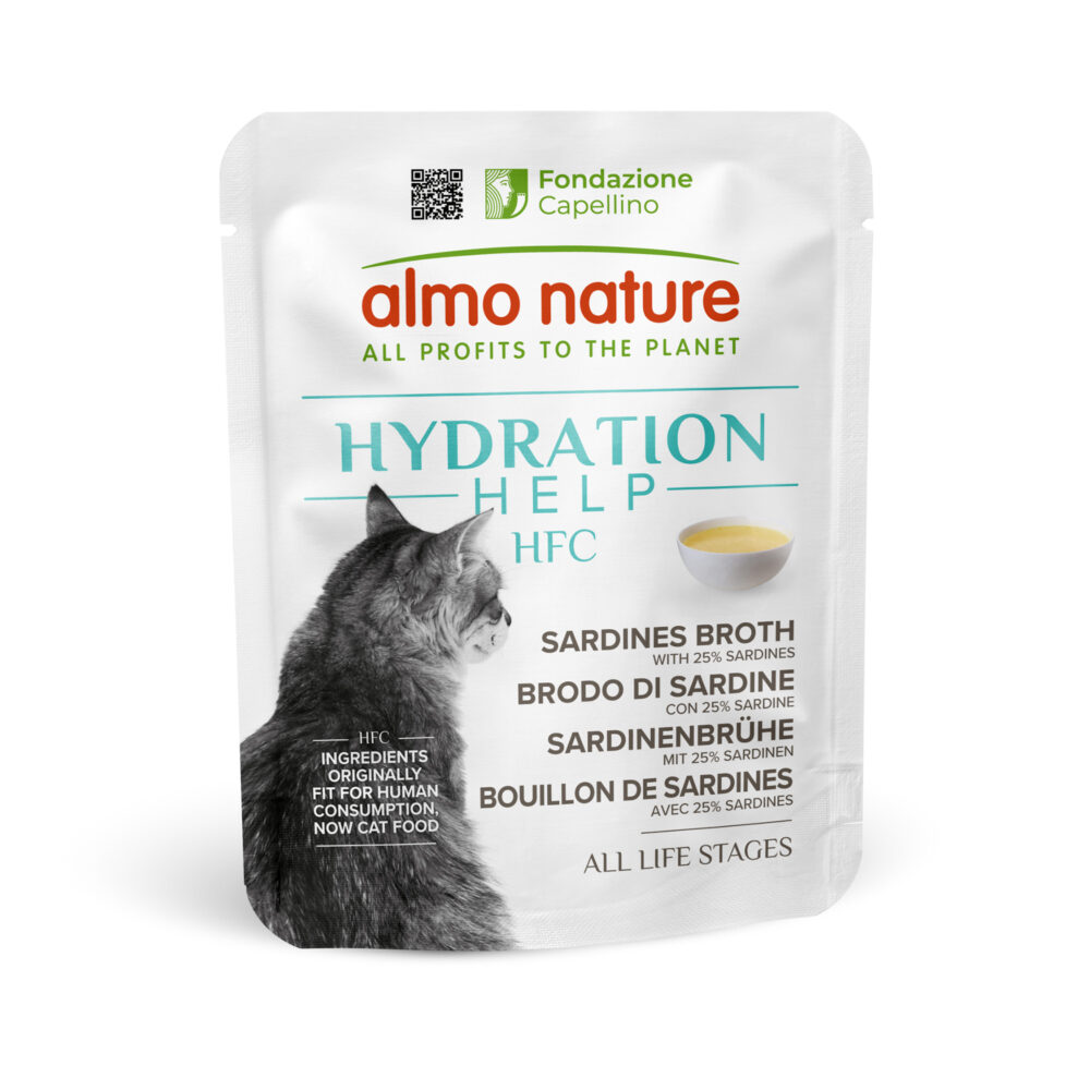 Almo Nature HFC Hydration mit Sardinen und Brühe Nassfutter für Katzen