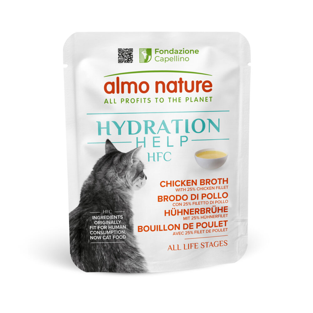 Almo Nature HFC Hydration mit Huhn und Brühe Nassfutter für Katzen
