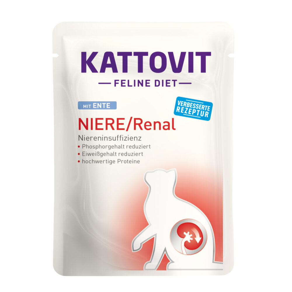 Kattovit Niere/Renal mit Ente Nassfutter für Katzen
