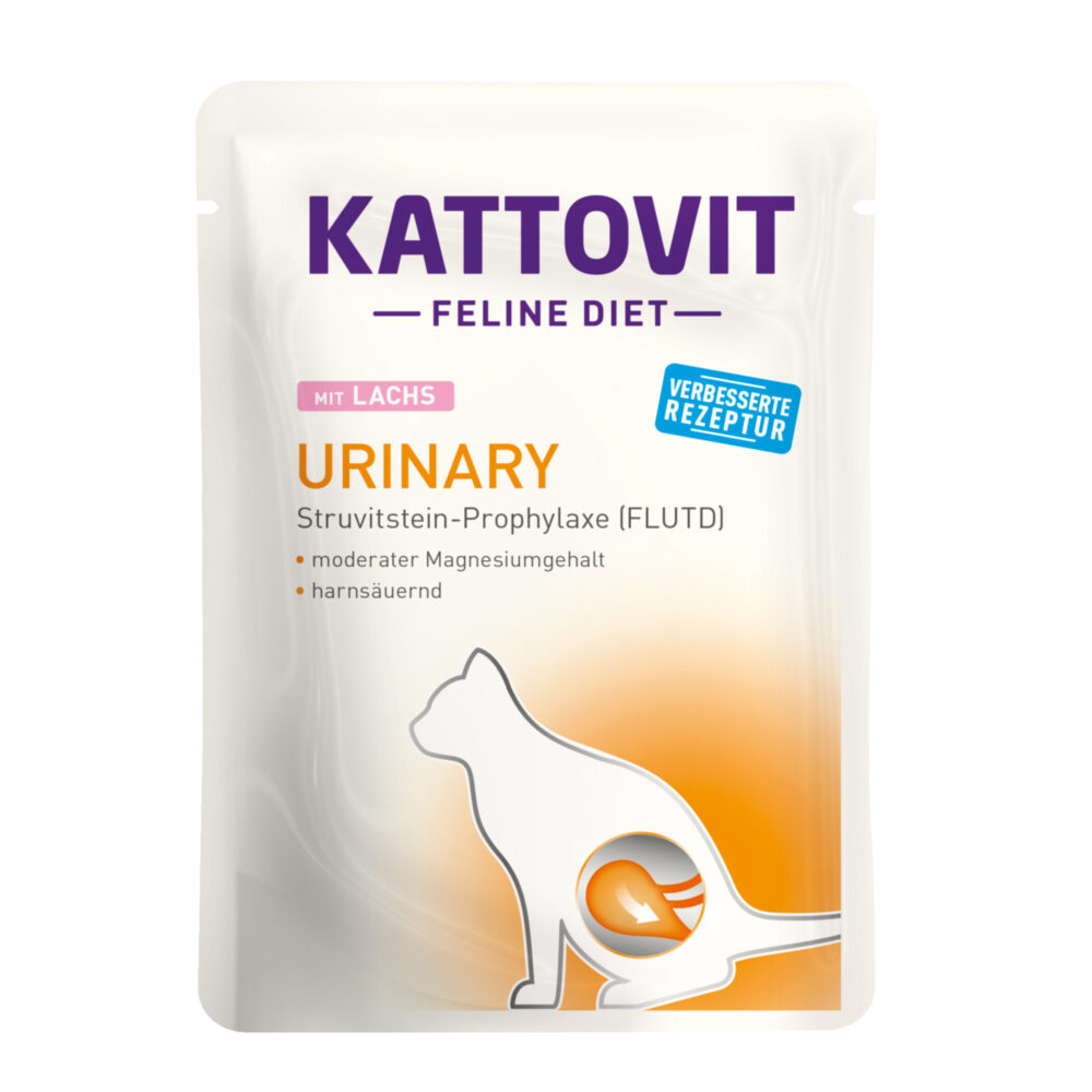 Kattovit Urinary mit Lachs Nassfutter für Katzen