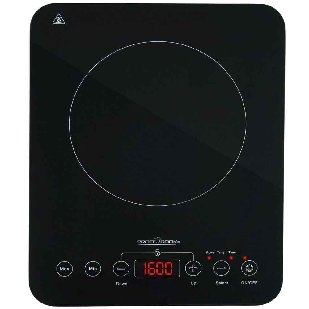 ProfiCook Induktions-Einzelkochplatte PC-EKI 1062 schwarz/silber