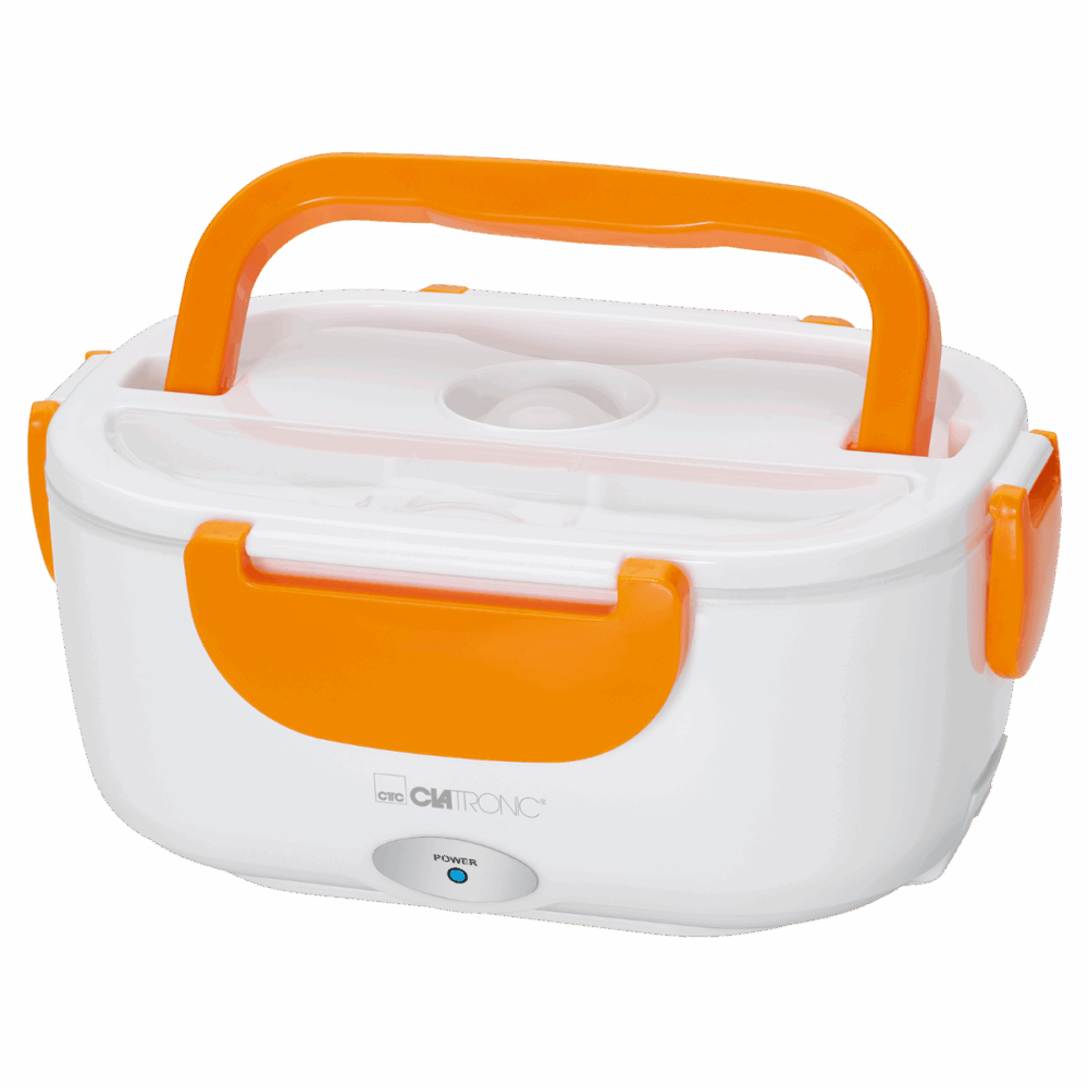 Clatronic Elektrische Lunchbox LB 3719 weiss/orange