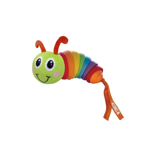 KONG Bat-A-Bout Clackz Caterpillar Spielzeug für Katzen