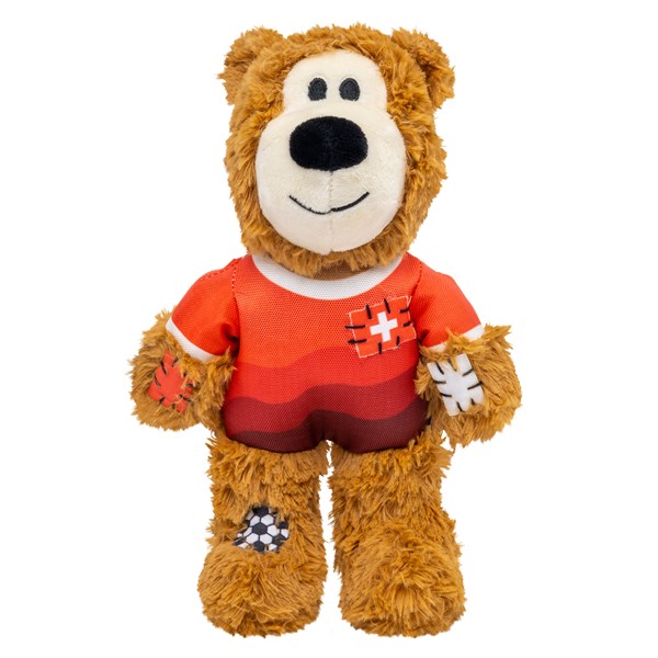KONG Wild Knots Sport Bear Schweiz Kuscheltier für Hunde