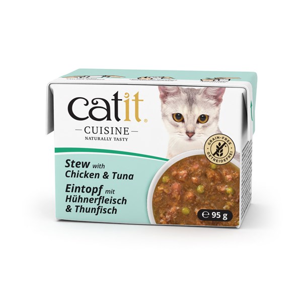 Catit Cuisine Eintopf mit Hu?hnerfleisch und Thunfisch Nassfutter für Katzen