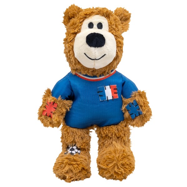 KONG Wild Knots Sport Bear Frankreich Kuscheltier für Hunde