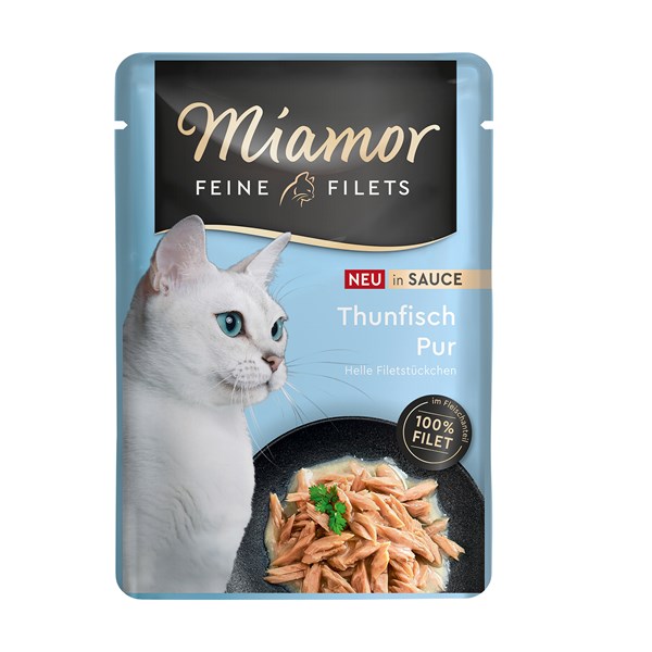 Miamor Feine Filets in Sauce Thunfisch Pur Nassfutter für Katzen