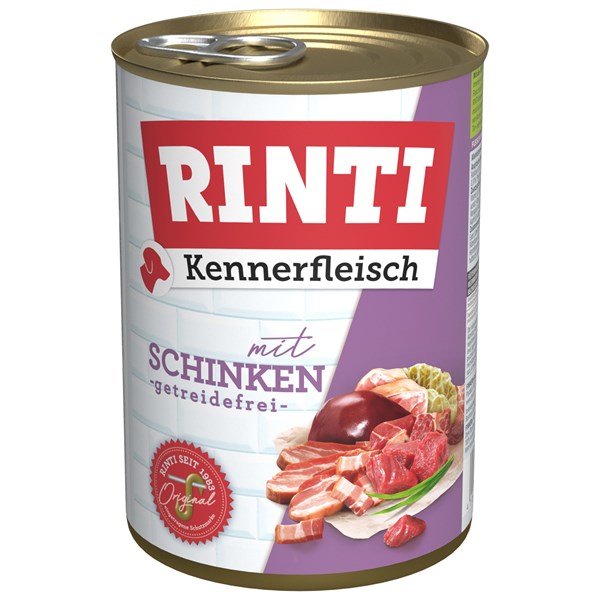 Rinti Kennerfleisch Schinken Nassfutter für Hunde
