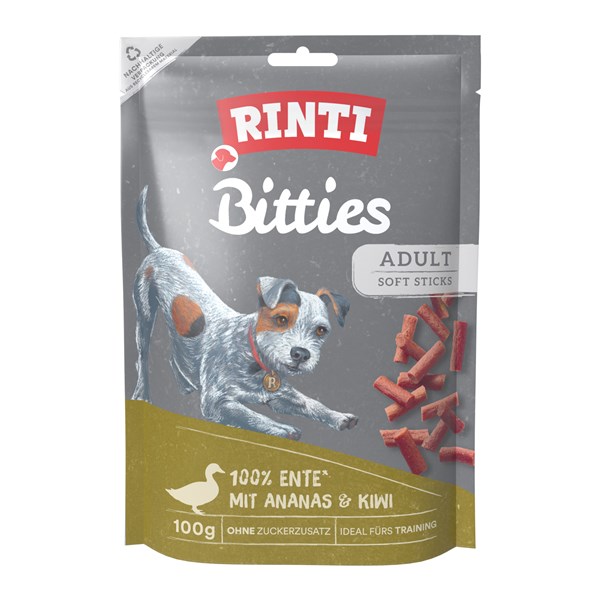 Rinti Bitties Ananas und Kiwi Snack für Hunde