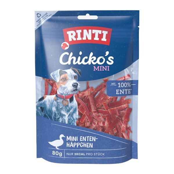 Rinti Chicko Mini Ente Snack für Hunde