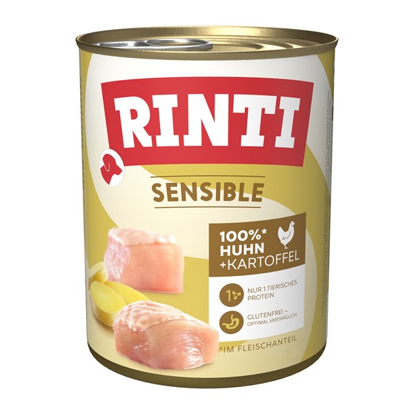 Rinti Sensible Huhn und Kartoffel Nassfutter für Hunde