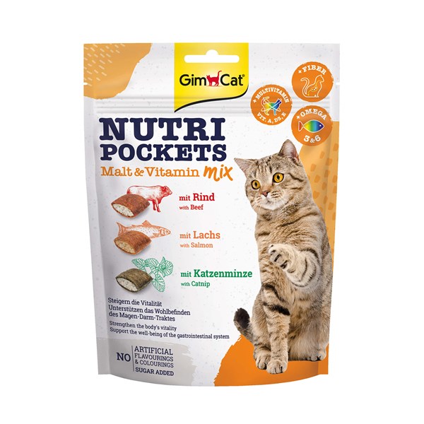 GimCat Nutri Pockets Malt-Vitamin Mix Nahrungsergänzung für Katzen