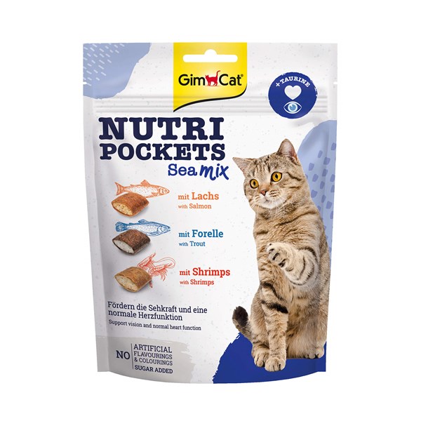 GimCat Nutri Pockets Sea Mix Nahrungsergänzung für Katzen