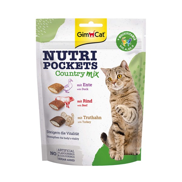 GimCat Nutri Pockets Country Mix Snack für Katzen