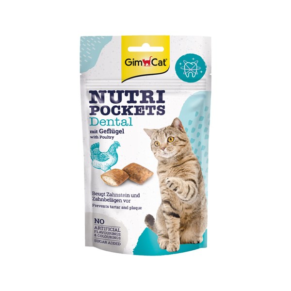 GimCat Nutri Pockets Dental Snack für Katzen