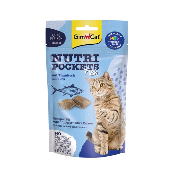 GimCat Nutri Pockets mit Thunfisch Snack für Katzen
