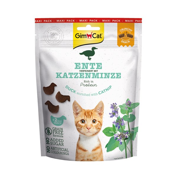 GimCat Crunchy Ente mit Katzenminze Snack für Katzen